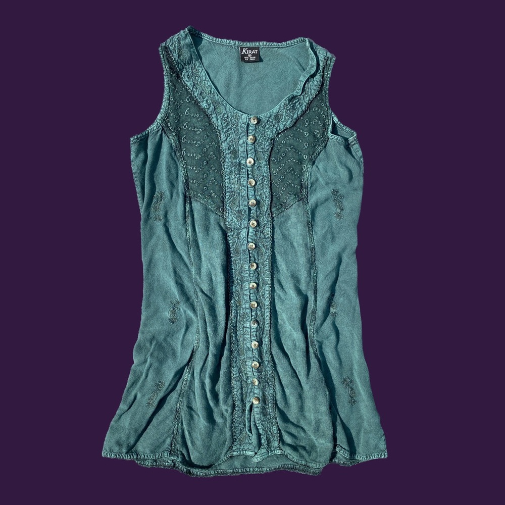 unique turquoise green muscle dress